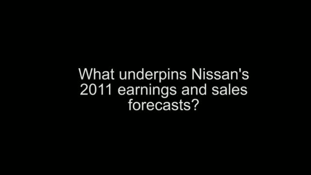 Carlos Ghosn, Chairman and CEO of Nissan Motor Co., Ltd. explains the FY2011 financial forecast, which was announced on June 23, 2011 in Yokohama.