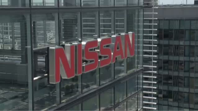 Photovoltaic panels on the rooftop of Nissan's headquarters in Yokohama are part of plans to harness that power for electric vehicles.