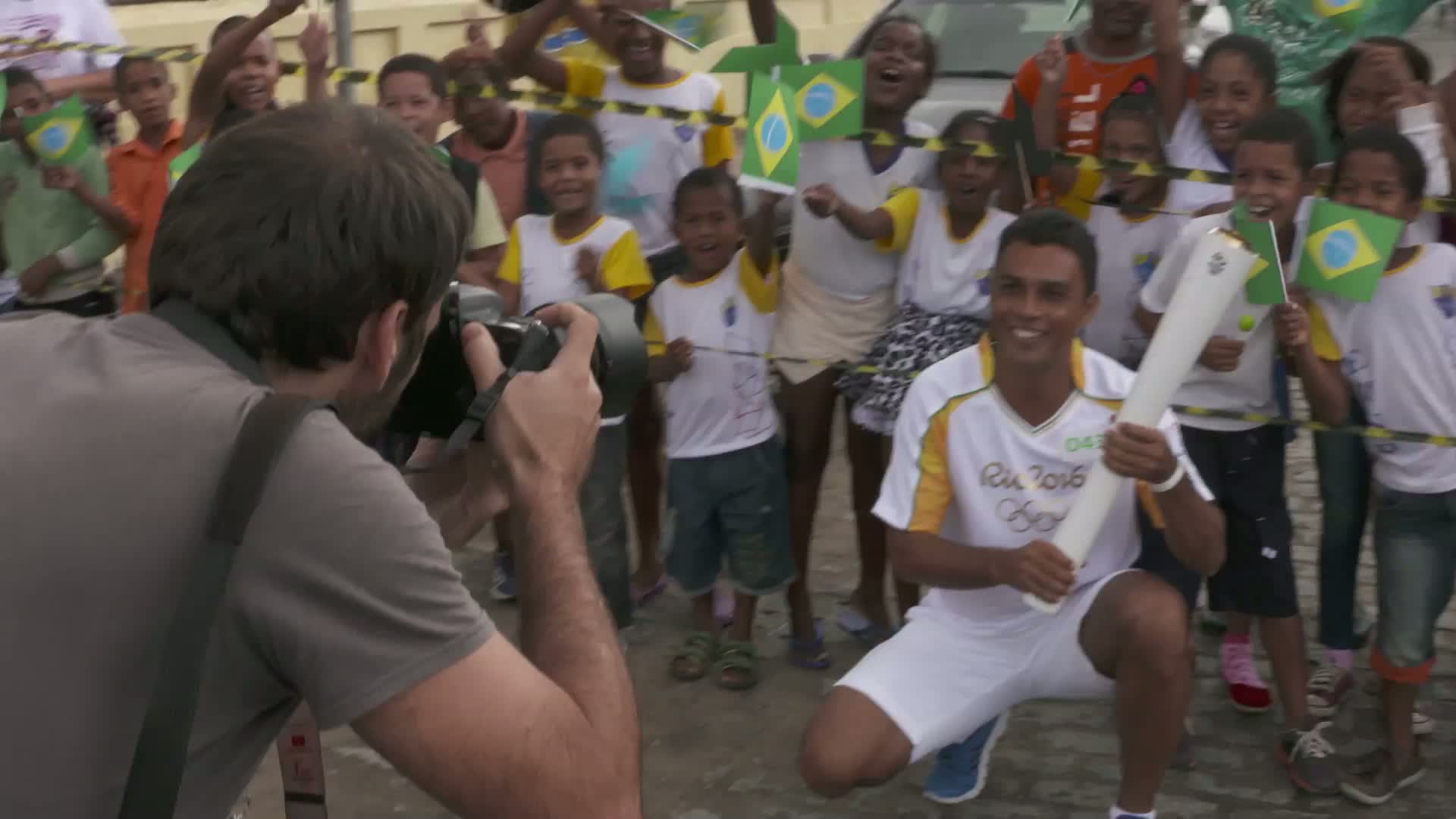 O revezamento da Tocha Olímpica por todo o Brasil